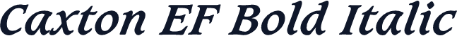 Caxton EF Bold Italic