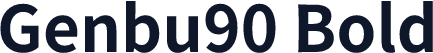 Genbu90 Bold