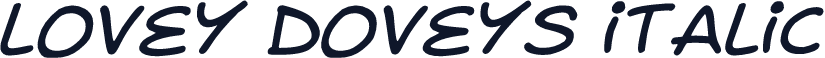 Lovey Doveys Italic