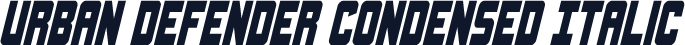 Urban Defender Condensed Italic