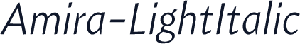 Amira-LightItalic