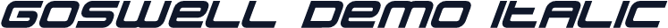 Goswell Demo Italic