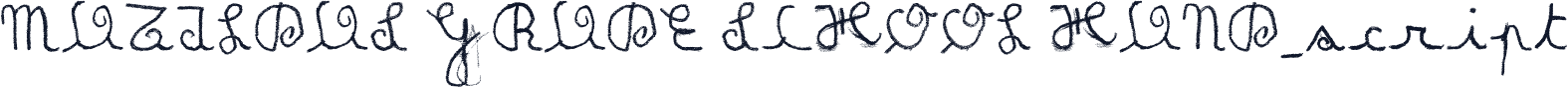 MATILDAS GRADE SCHOOL HAND_script