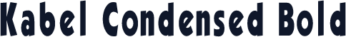 Kabel Condensed Bold