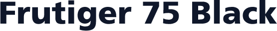 Frutiger 75 Black