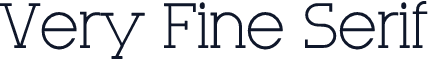 Very Fine Serif