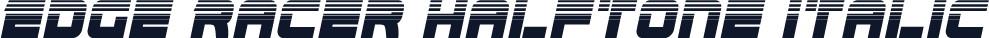Edge Racer Halftone Italic