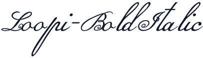 Loopi-BoldItalic