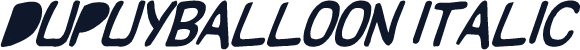 DupuyBALloon Italic