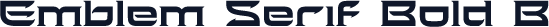 Emblem Serif Bold B