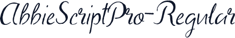 AbbieScriptPro-Regular