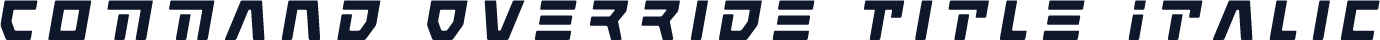 Command Override Title Italic
