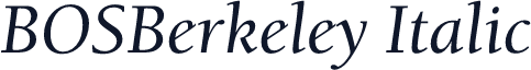 BOSBerkeley Italic
