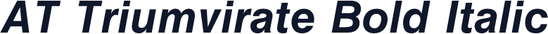 AT Triumvirate Bold Italic