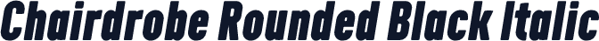 Chairdrobe Rounded Black Italic
