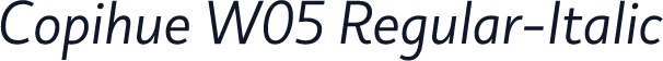 Copihue W05 Regular-Italic