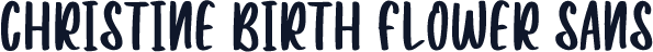 Christine Birth Flower Sans