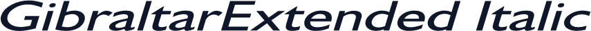 GibraltarExtended Italic