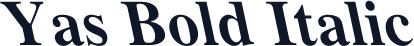 Yas Bold Italic