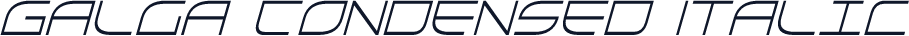 Galga Condensed Italic
