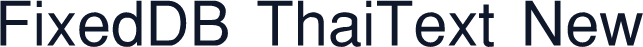FixedDB ThaiText New