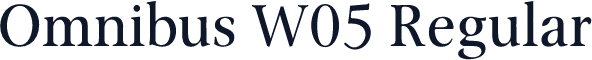 Omnibus W05 Regular