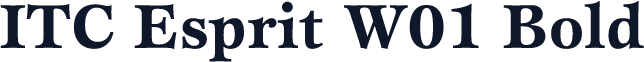 ITC Esprit W01 Bold