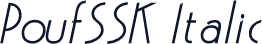 PoufSSK Italic