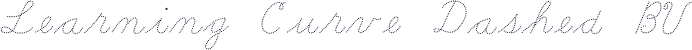Learning Curve Dashed BV