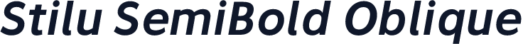 Stilu SemiBold Oblique