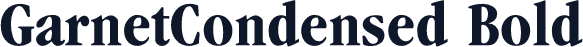 GarnetCondensed Bold