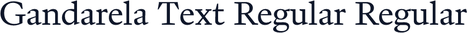 Gandarela Text Regular Regular