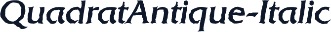 QuadratAntique-Italic