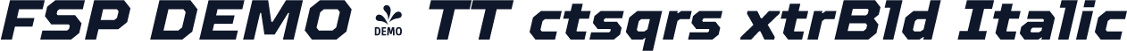 FSP DEMO - TT ctsqrs xtrBld Italic