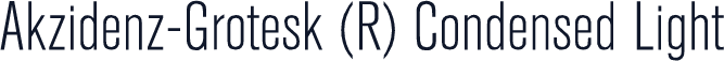 Akzidenz-Grotesk (R) Condensed Light