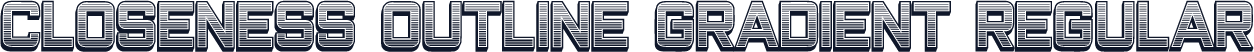Closeness Outline Gradient Regular