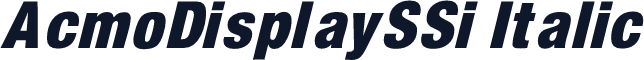 AcmoDisplaySSi Italic