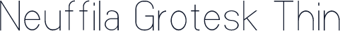 Neuffila Grotesk Thin
