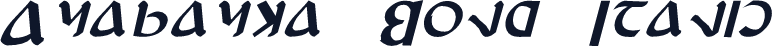 Anayanka Bold Italic