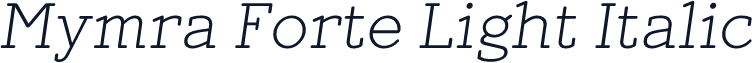 Mymra Forte Light Italic
