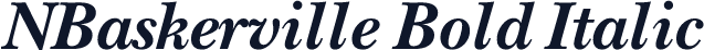 NBaskerville Bold Italic
