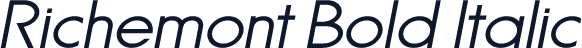 Richemont Bold Italic