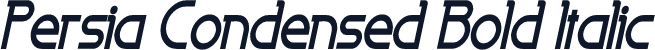 Persia Condensed Bold Italic