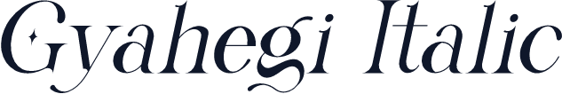 Gyahegi Italic