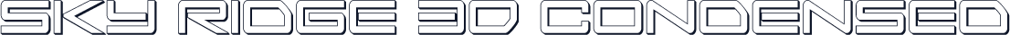 Sky Ridge 3D Condensed