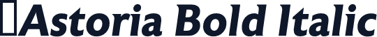 ☞Astoria Bold Italic