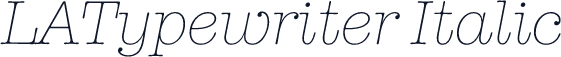 LATypewriter Italic