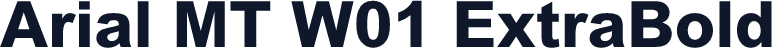 Arial MT W01 ExtraBold