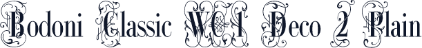 Bodoni Classic W01 Deco 2 Plain