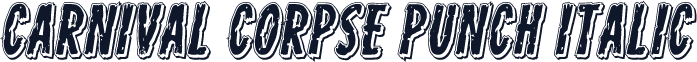 Carnival Corpse Punch Italic